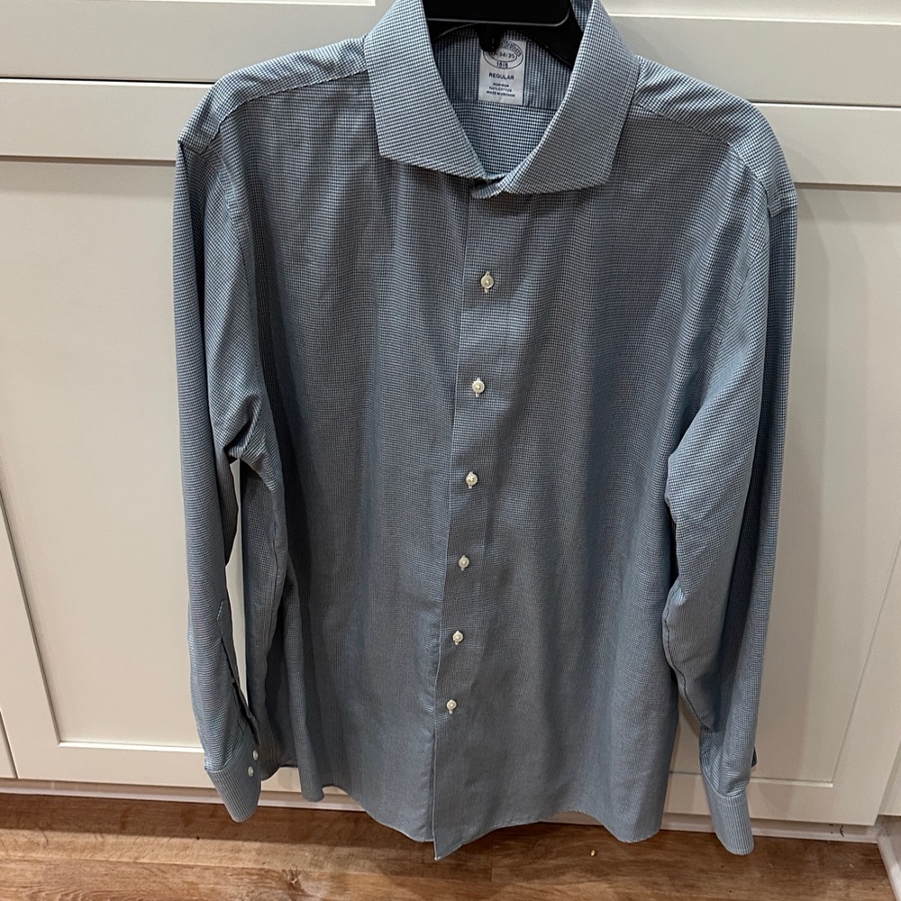 Brooks Brothers Blue Dress Shirt Long Sleeve 17-34/35